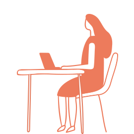 リモートワークを表すイラスト