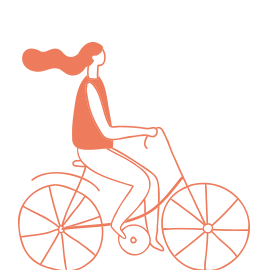 自転車貸与を表すイラスト